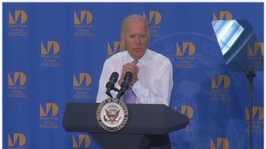 joe biden visita el miami dade college