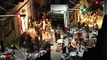 video: un muerto confirmado y varios heridos graves en el derrumbe de un edificio en la habana vieja