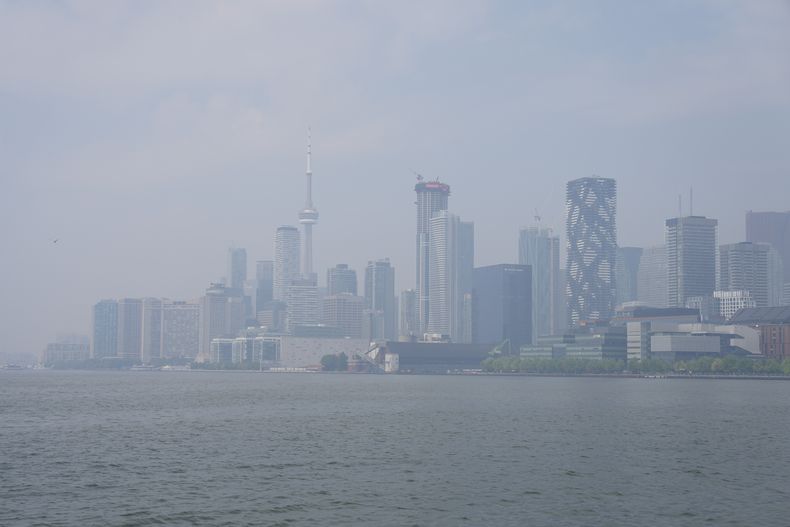 Vista de la ciudad de Toronto, el lunes 14 de julio de 2025. (Chris Young/The Canadian Press vía AP)