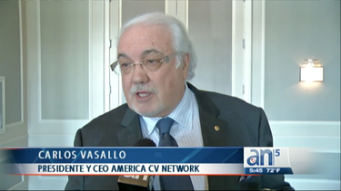 camara de comercio hispana premia a carlos vasallo, presidente de america teve