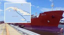 el tanquero emilia regresa vacio a cuba tras negativa de jamaica a vender gas