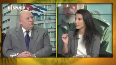 una cubano-espanola arrasa a panelistas defensores de fidel en hispantv
