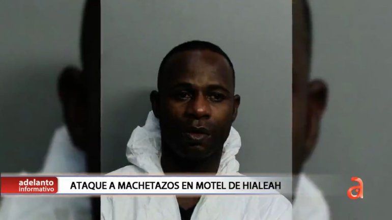 Tras las rejas un cubano por atacar a machetazos a un huésped de un motel de Hialeah