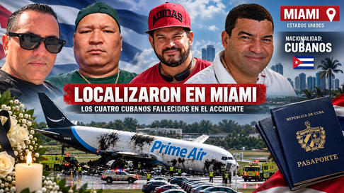 Cinco cubanos que limpiaban aviones murieron en el trágico accidente del carguero de Amazon en Miami