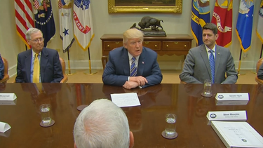 presidente ttrump se reune con importantes figuras del partido republicano
