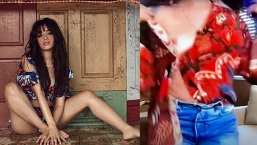 a camila cabello se le salio un seno durante una entrevista