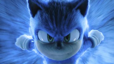 Esta imagen difundida por Paramount Pictures y Sega of America muestra al personaje Sonic, con la voz de Ben Schwartz, en una escena de la cinta Sonic the Hedgehog 3. (Paramount Pictures y Sega of America, Inc. vía AP)
