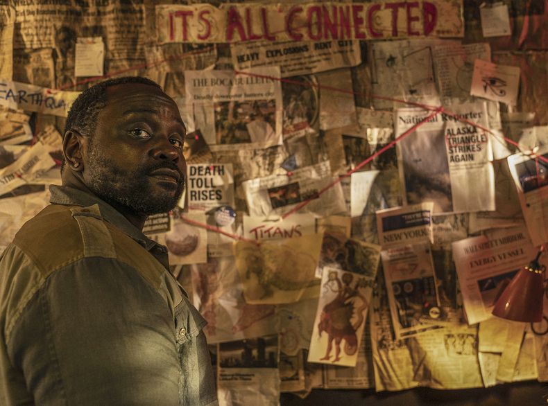 En esta imagen proporcionada por Warner Bros Pictures, Brian Tyree Henry en una escena de Godzilla X Kong: The New Empire. (Warner Bros. Pictures vía AP)