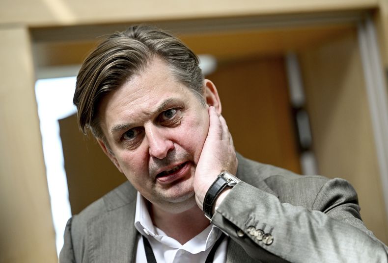 El parlamentario de Alternativa para Alemania Maximilian Krah en Berlín, Alemania, el 10 de junio del 2024. (Britta Pedersen/dpa via AP)