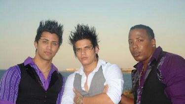 Ángeles de la Bachata, de izq. a der.: Jesús (Ángel), Luisito y Liván Ernesto.