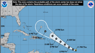 La tormenta tropical Cindy sigue los pasos de Bret hacia las Antillas Menores