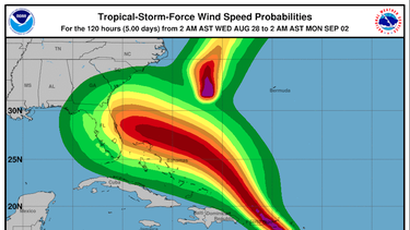 dorian se intensifica cerca de puerto rico y azotaria a florida como huracan categoria 2