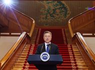 presidente surcoreano se despide, pidiendo paz con norcorea