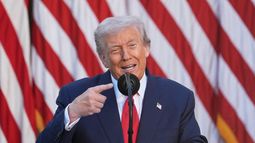 El presidente estadounidense Donald Trump en la Casa Blanca en Washington el 14 de octubre del 2025. (AP foto/Alex Brandon)