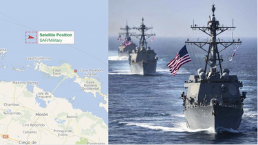 eeuu despliega tres buques militares muy cerca de las aguas territoriales de cuba