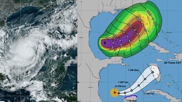el huracan milton se fortalece mientras avanza hacia la bahia de tampa. miami en alerta total