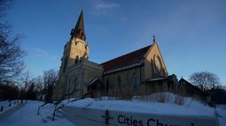 ARCHIVO - Esta fotografía del 19 de enero de 2026 muestra la iglesia Cities en St. Paul, Minnesota. (AP Foto/Angelina Katsanis, archivo)
