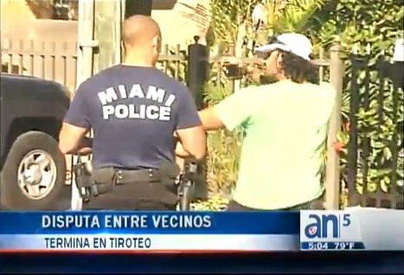 La Policía de Miami tuvo que acudir esta mañana a la Pequeña Habana a fin de resolver un altercado entre vecinos que terminó a tiros.
