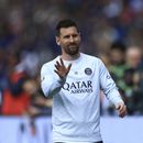 Lionel Messi del Paris Saint-Germain previo al partido de la liga francesa ante Lorient, el domingo 30 de abril de 2023, en París. (AP Foto/Aurelien Morissard)