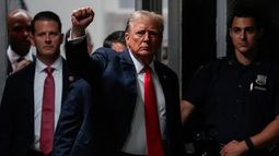 El entonces expresidente Donald Trump en un tribunal de Nueva York el 28 de mayo del 2024. (AP Foto/Julia Nikhinson, Pool)